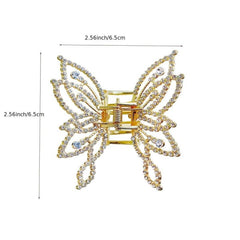 Rhinestone Faux Pearl Tassel Hair Claw Clip