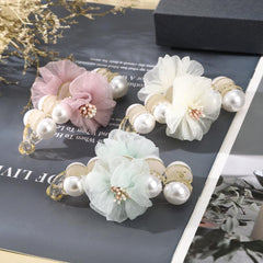 Sweet Flower Pearl Hairpin, Transparent Hair Accessories