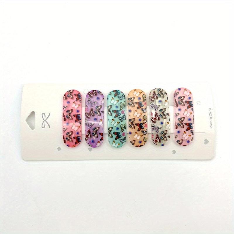 6pcs Floral Butterfly Hair Clips for Women Girls