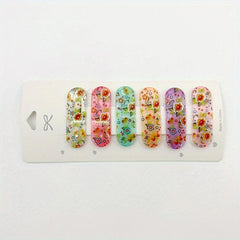 6pcs Floral Butterfly Hair Clips for Women Girls