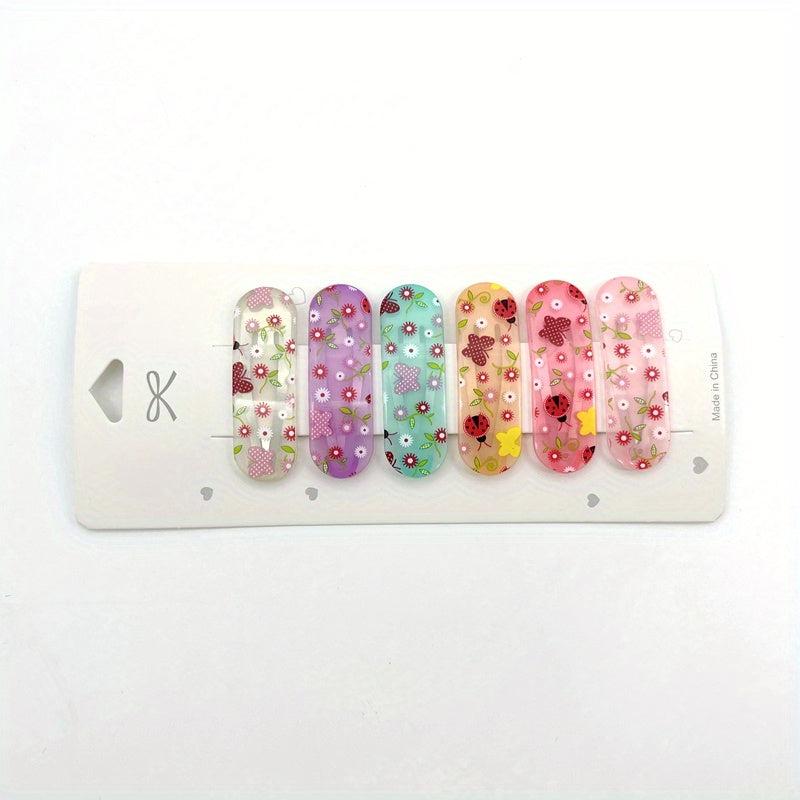 6pcs Floral Butterfly Hair Clips for Women Girls