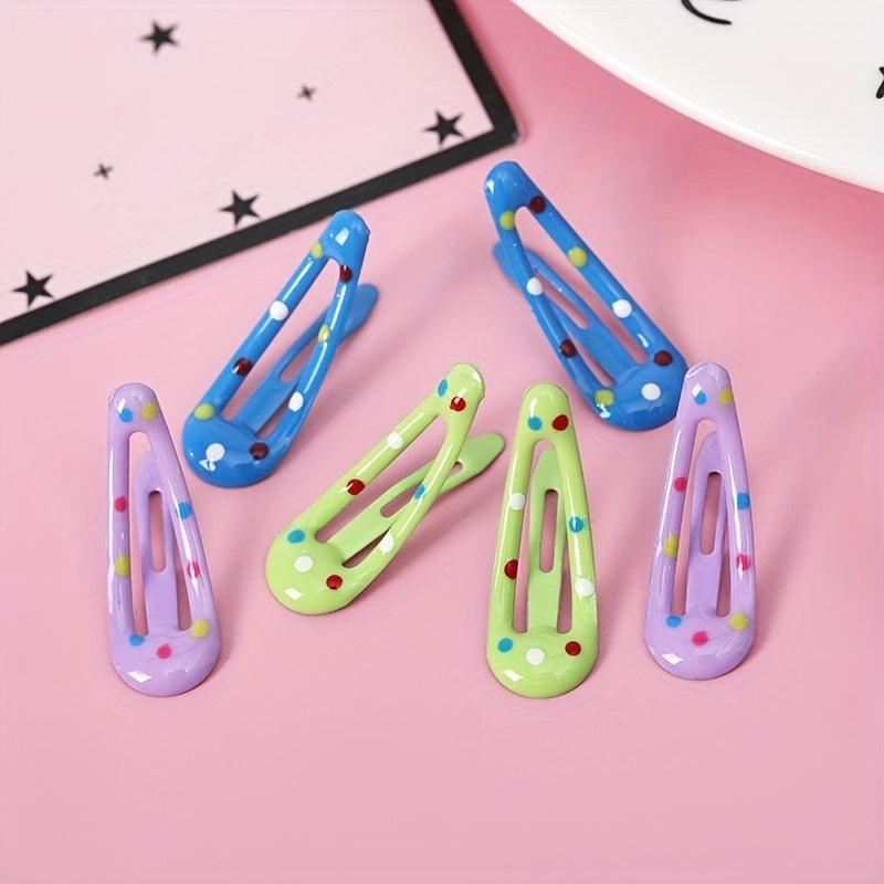 Y2K Candy Hair Clip Snap Clip Metal Hair Slides Non Slip Hair Accessory