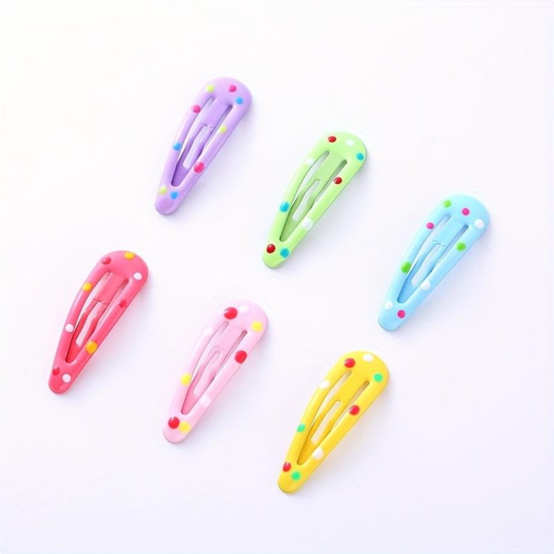 Y2K Candy Hair Clip Snap Clip Metal Hair Slides Non Slip Hair Accessory