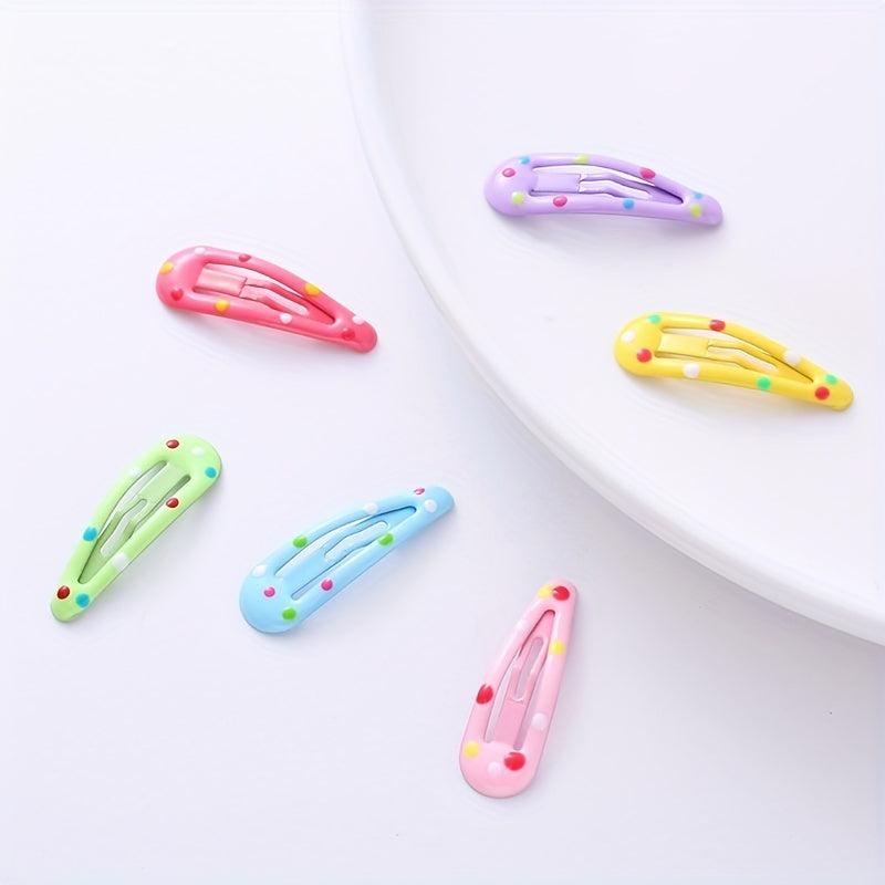 Y2K Candy Hair Clip Snap Clip Metal Hair Slides Non Slip Hair Accessory