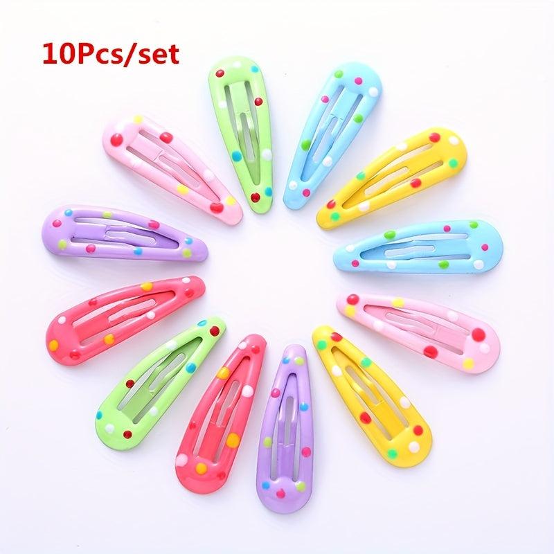 Y2K Candy Hair Clip Snap Clip Metal Hair Slides Non Slip Hair Accessory