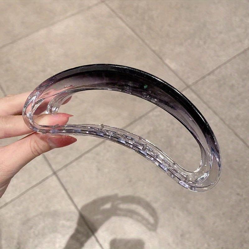 Transparent Hair Claw Gradient Shark Claw Hair Accessories