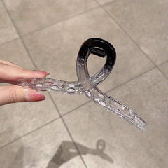 Transparent Hair Claw Gradient Shark Claw Hair Accessories