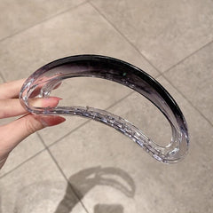 Transparent Hair Claw Gradient Shark Claw Hair Accessories