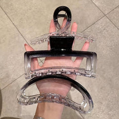 Transparent Hair Claw Gradient Shark Claw Hair Accessories