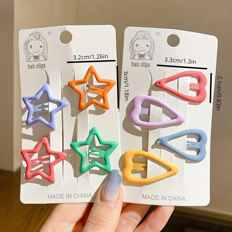 Y2K Candy Hair Clip Snap Barrette Metal Hair Slides Non Slip