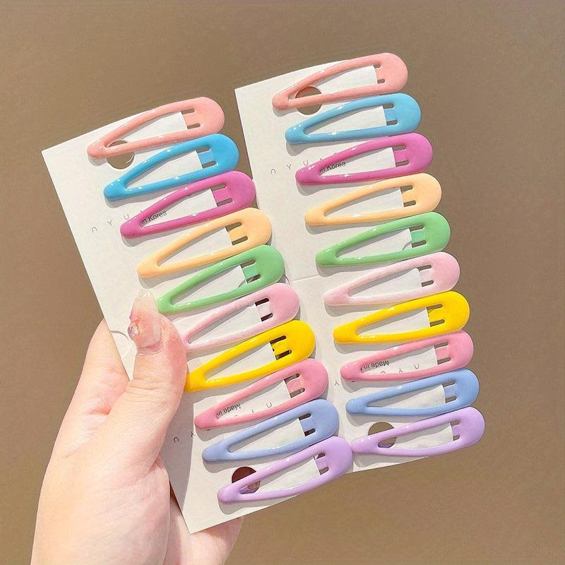 Y2K Candy Hair Clip Snap Barrette Metal Hair Slides Non Slip