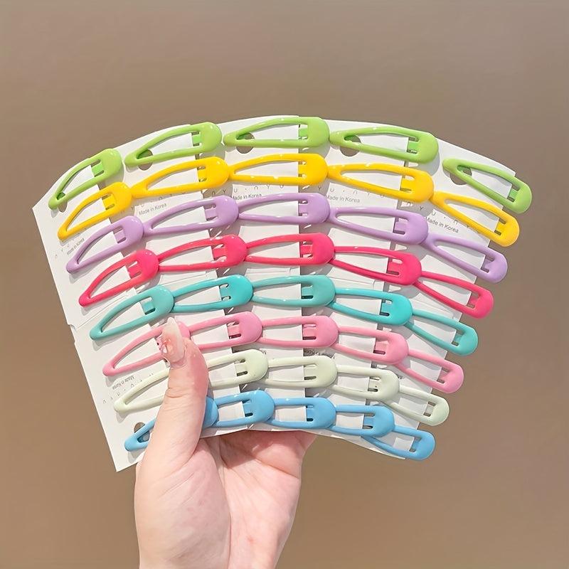 Y2K Candy Hair Clip Snap Barrette Metal Hair Slides Non Slip