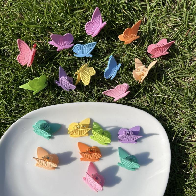 20pcs Matte Candy Hair Claw Clip for Women Girls