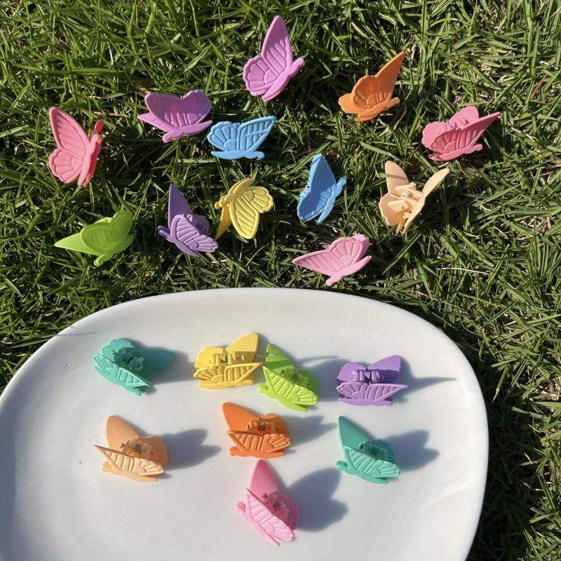 20pcs Matte Candy Hair Claw Clip for Women Girls