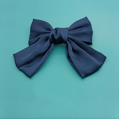 Solid Bow Decor Hair Clip French Barrette Headwear