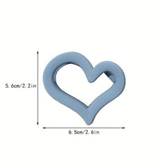 Heart Shape Hair Claw Shark Claw Ponytail Holder Hair Accessories