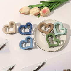 Heart Shape Hair Claw Shark Claw Ponytail Holder Hair Accessories