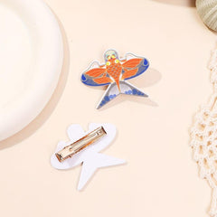 Cartoon Koi Printed Hair Clip for Luck, Chinese Style Hair Clip for Women