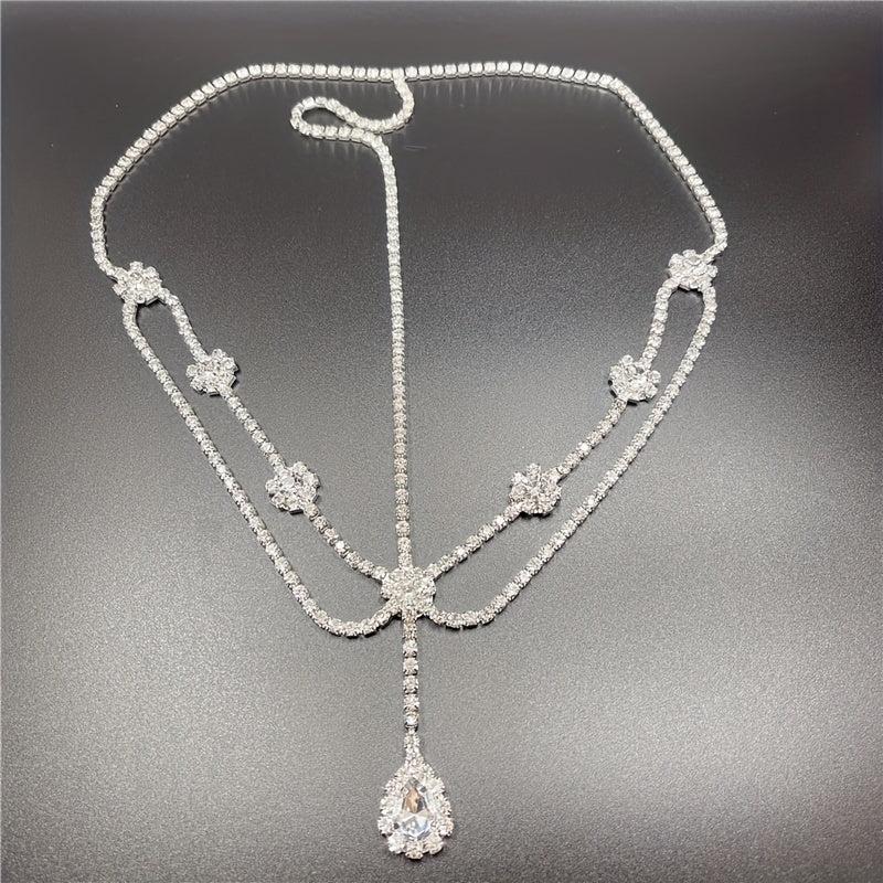 Crystal Pendant Head Chain Bridal Wedding Hair Accessories