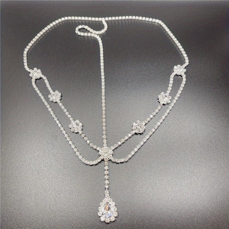 Crystal Pendant Head Chain Bridal Wedding Hair Accessories