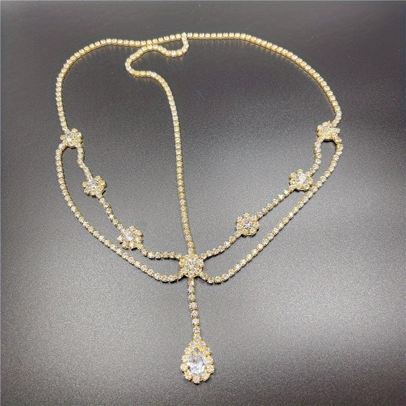 Crystal Pendant Head Chain Bridal Wedding Hair Accessories