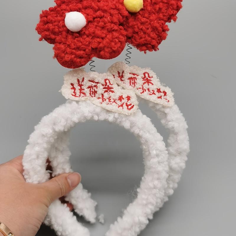 Mouse Ears Headband Flower Hair Hoops for Party Makeup