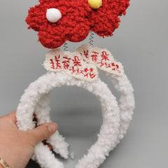 Mouse Ears Headband Flower Hair Hoops for Party Makeup