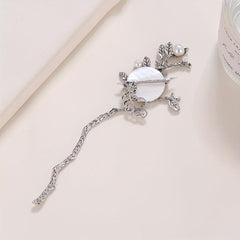 Moon Hairpin Chinese Style Faux Pearl Hair Stick Cheongsam Accessories