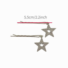 Y2K Star Pendant Hair Clip Pin Bobby Pin Hair Slides Clip
