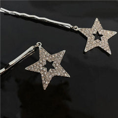 Y2K Star Pendant Hair Clip Pin Bobby Pin Hair Slides Clip