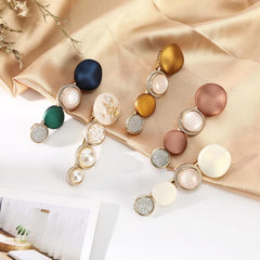 Macaron Crystal Hairpin Pair Duckbill Hairpins