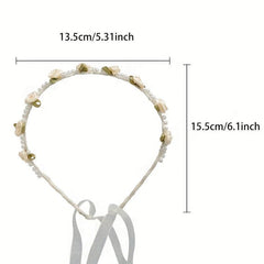 Boho Flower HairBand Braided HeadBand Women Hair Accessories