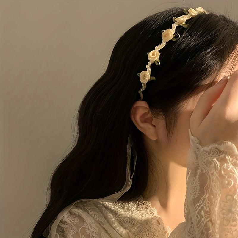 Boho Flower HairBand Braided HeadBand Women Hair Accessories