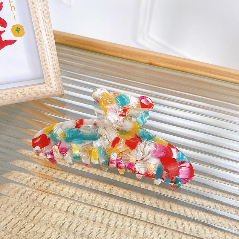 Acetate Rhinestone Bear Hair Claw Clip All match Hairpin Hair Accessories