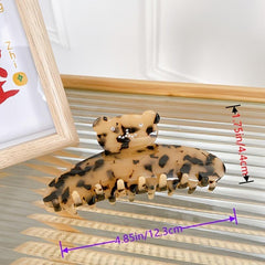 Acetate Rhinestone Bear Hair Claw Clip All match Hairpin Hair Accessories
