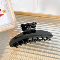 Acetate Rhinestone Bear Hair Claw Clip All match Hairpin Hair Accessories