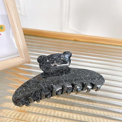 Acetate Rhinestone Bear Hair Claw Clip All match Hairpin Hair Accessories