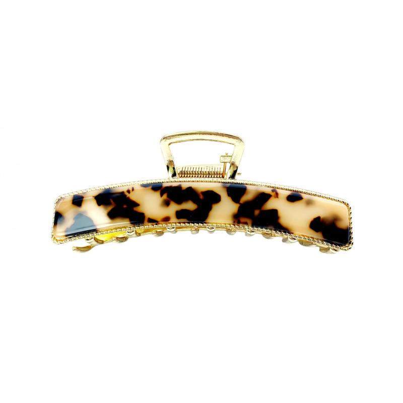 Leopard Pattern Hair Claw Plaid Ponytail Holder Hair Accessories