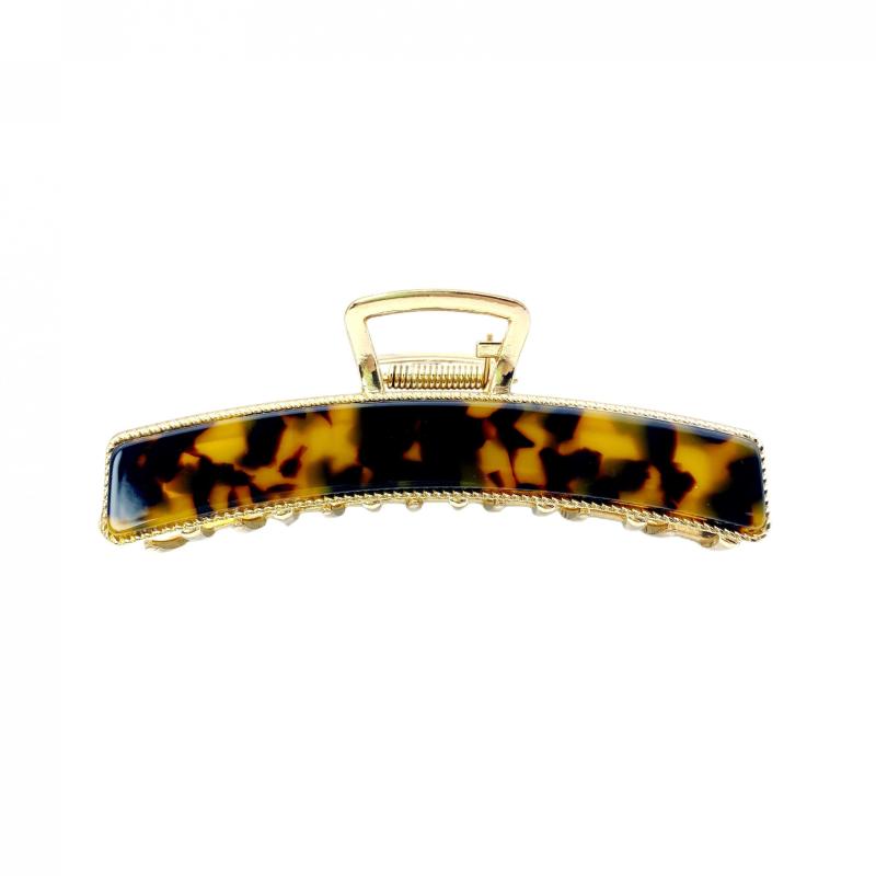 Leopard Pattern Hair Claw Plaid Ponytail Holder Hair Accessories