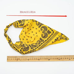 Floral Hair Scarf Bandanas Headbands Elastic Hair Bands Hair Scrunchies