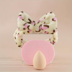 Soft Reusable Makeup Tool Set with Headband, Face Washing Puff, Makeup Sponge