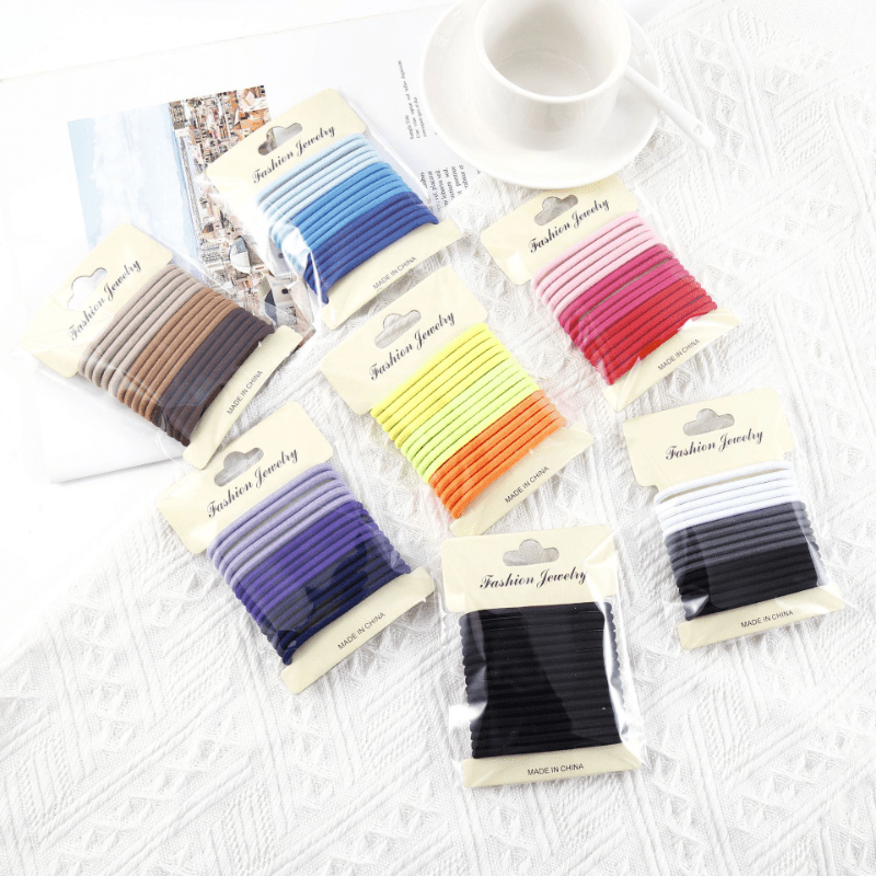 15pcs Elastic Hair Tie Hair Rope Ponytail Holder Hair Accessories
