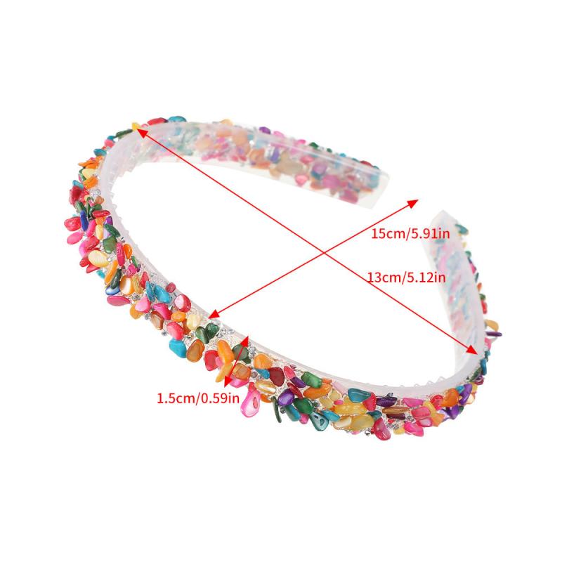 Colorful Stones Rhinestone Headband Women Hair Hoop Hair Accessories