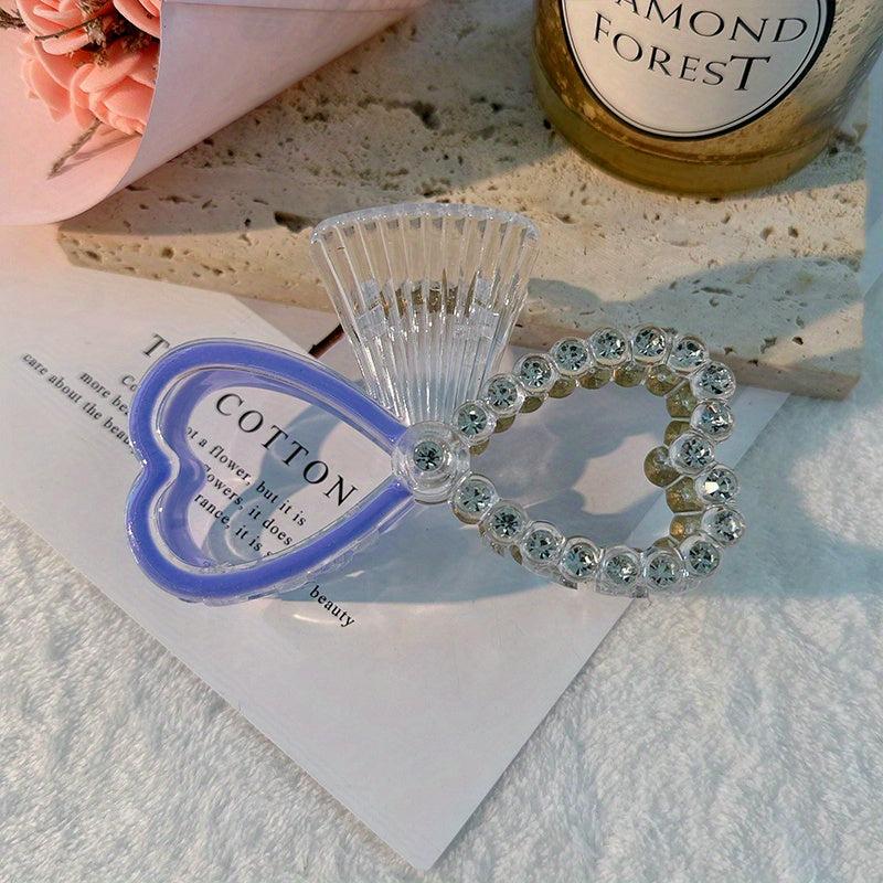 Faux Pearl Hair Claw Hollow Bow Shaped Ponytail Holder