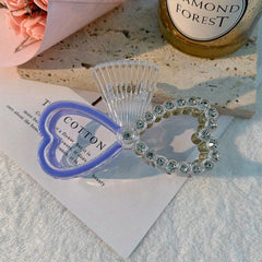 Faux Pearl Hair Claw Hollow Bow Shaped Ponytail Holder