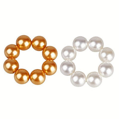 Faux Pearl Hair Tie Ponytail Rope Head Jewelry for Women