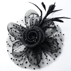 Vintage Flower Headpiece with Clip Hair Accessories