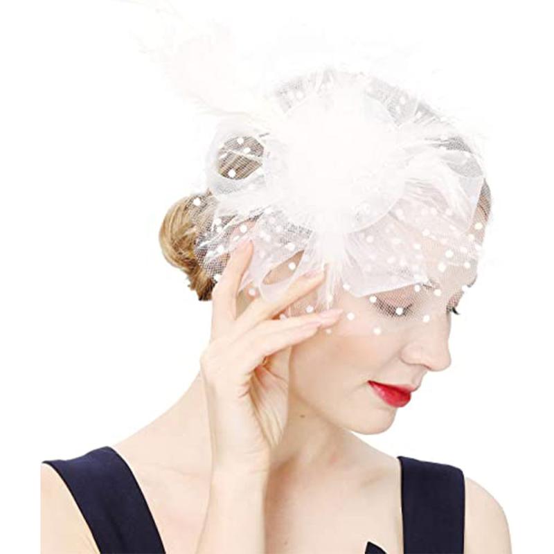 Vintage Flower Headpiece with Clip Hair Accessories