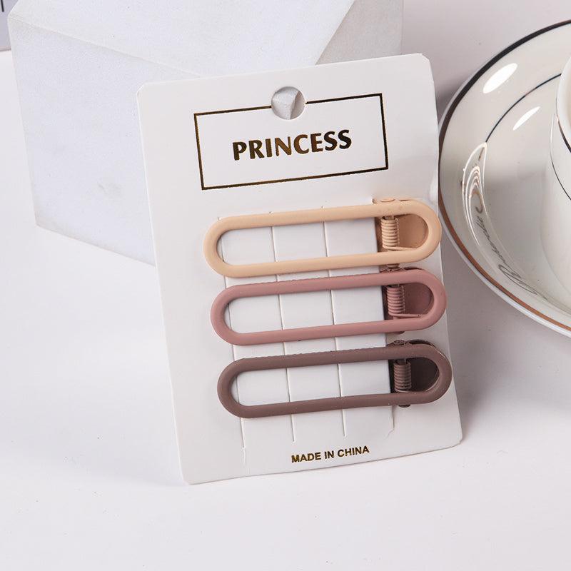 Colorful Frosted Girl Hair Clips Set