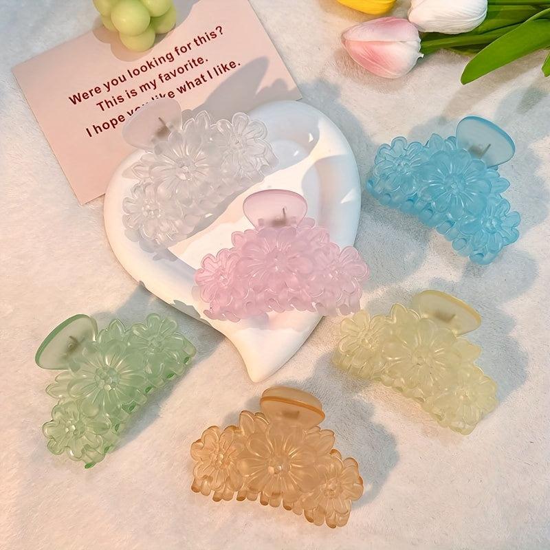 Flower Hair Claw Clip Acrylic Jaw Clamp Hair Decoration